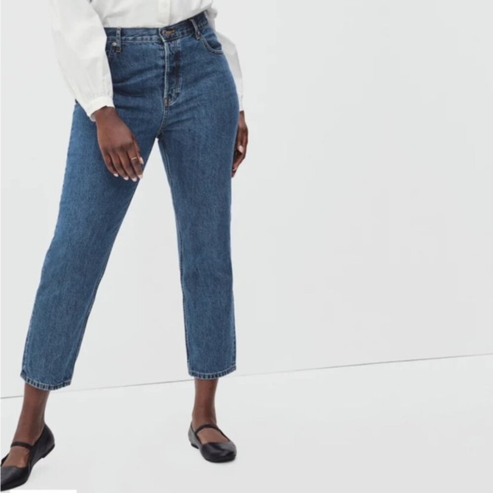 NWT Everlane The Curvy ‘90s Cheeky Straight Jean Med Wash 30 W x 285 L